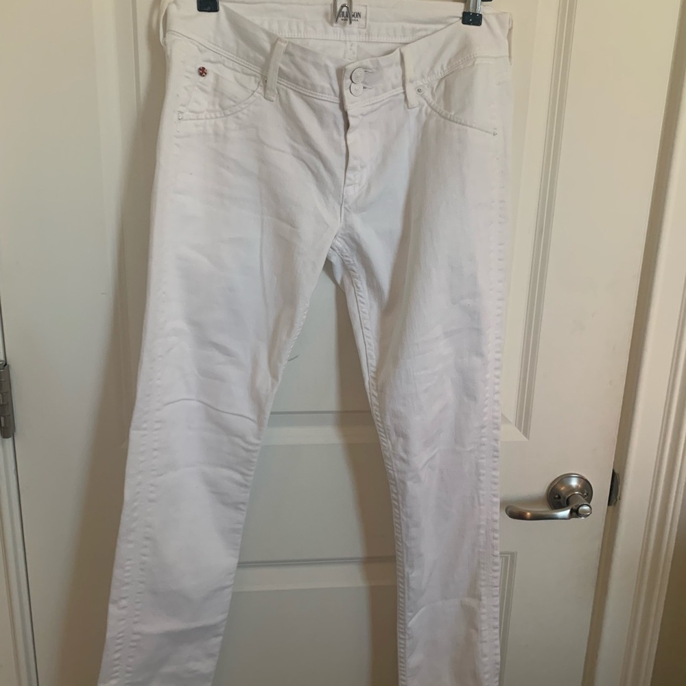 Hudson White Collin Skinny Size 29